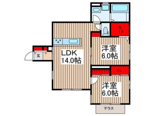 Ｂｅｌｌｅｖｕｅの物件間取画像